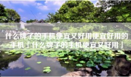 什么牌子的手机便宜又好用便宜好用的手机「什么牌子的手机便宜又好用」