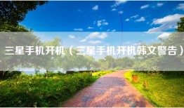 三星手机开机（三星手机开机韩文警告）