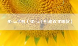买vivo手机（买vivo手机建议买哪款）